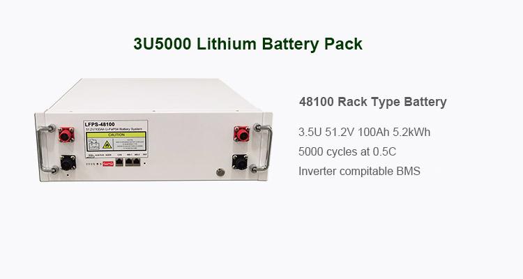Enerlution 、 Hybess - 48v 100ah Rack LifePo4 بطارية 48V ليثيوم أيون البطارية حزمة 5 كيلو وات ساعة لتخزين الطاقة الشمسية السكنية المنزلية دون مجموعة 7