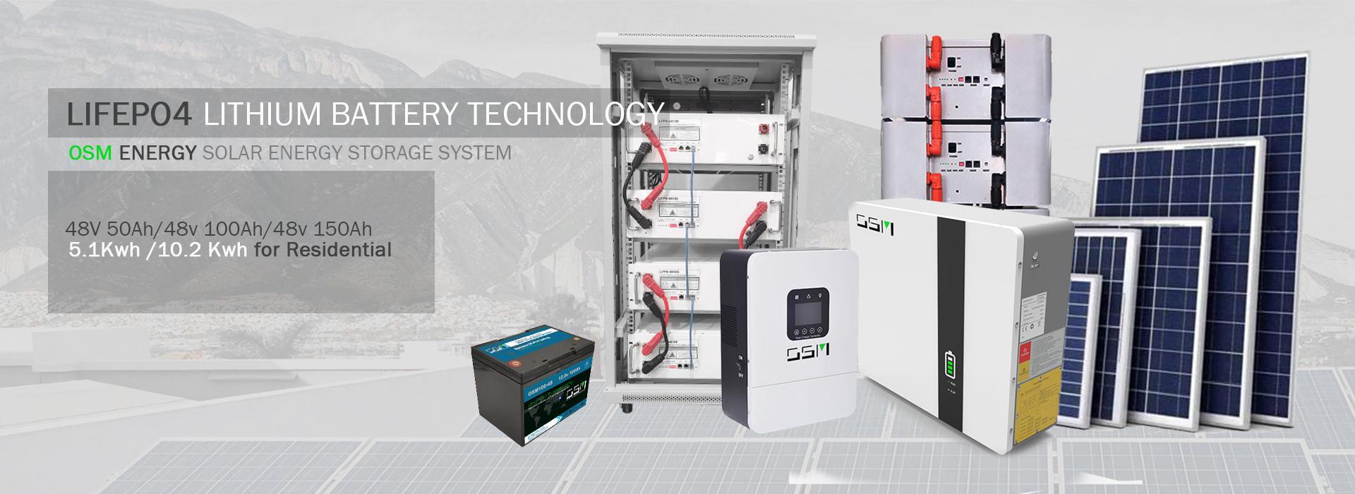 Enerlution 、 Hybess - المصنع يبيع مباشرة 48 فولت ليثيوم شمسي البطارية حزمة بطارية 100ah لاستخدام المنزل مع نظام الشبكة مع 6000+ دورات غير مجاورة 17