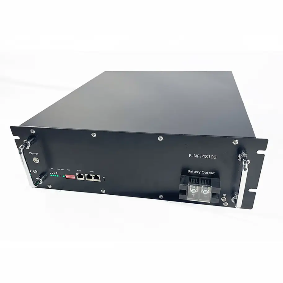 Enerlution 、 Hybess-Energia solare 51,2 V 100 AH-rack-monte 5kWh Batteria LifePo4 Alimentazione con alimentazione a rack BMS integrata Serie di batterie al litio montate a rack 1