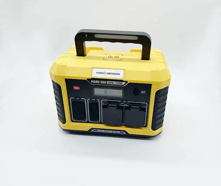 Energie 、 Hybess - Einfach zu transportieren Solar -Outdoor -Stromversorgung 500W tragbares Kraftwerk für Notfallversorgung tragbarer Kraftwerk 1