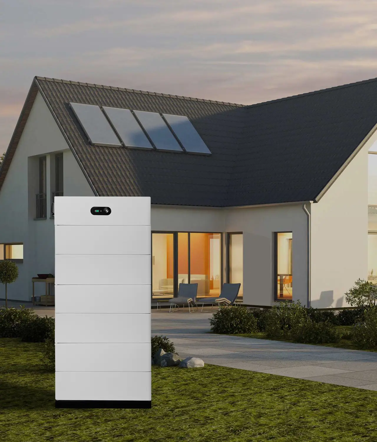 Hot Selling High Voltage Stacked Home Lithium Ion Lifpo4 Battery PV Solar Energy Storage Solar Battery Pack Power System 1