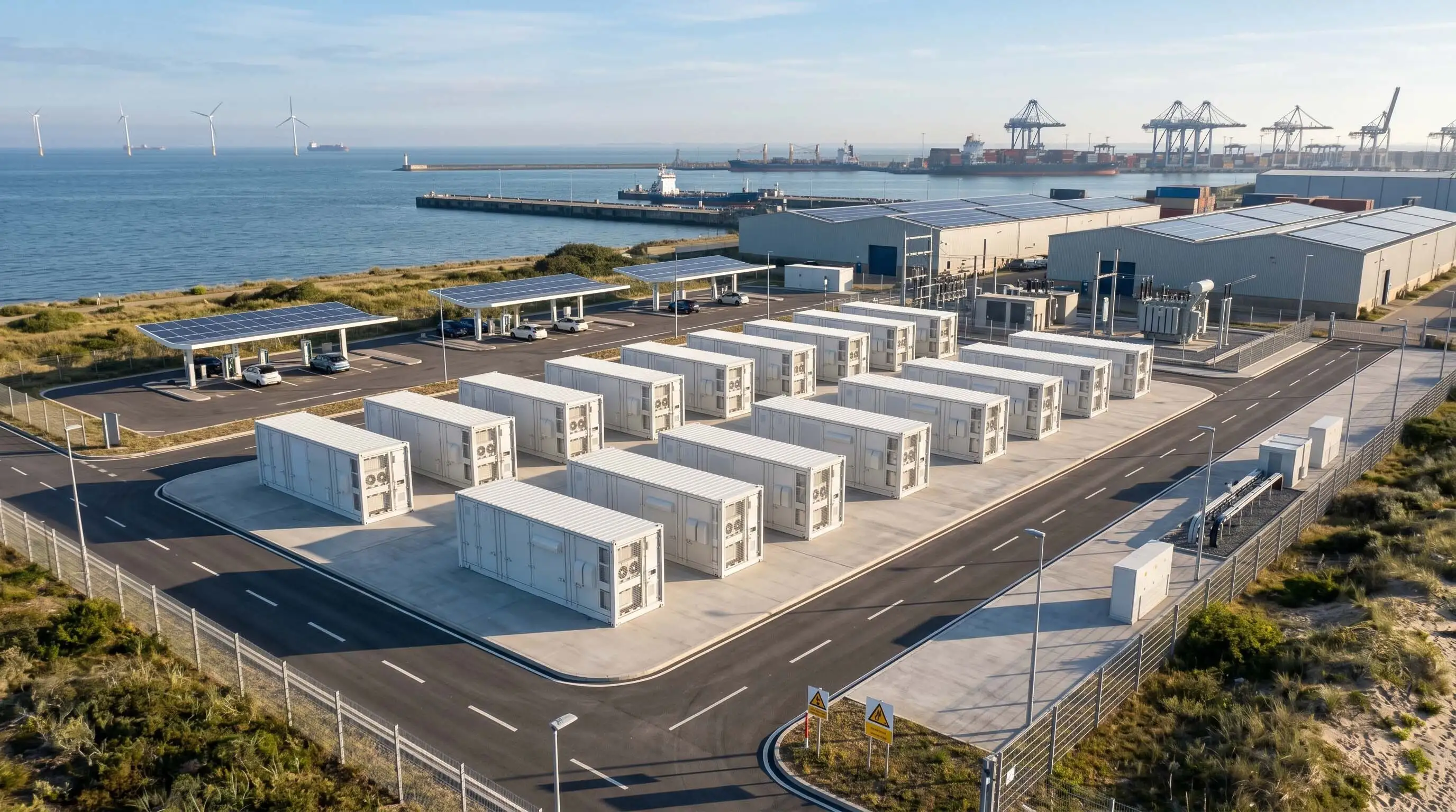 Système intégré de stockage d'énergie commercial et industriel de 1 MWh 1
