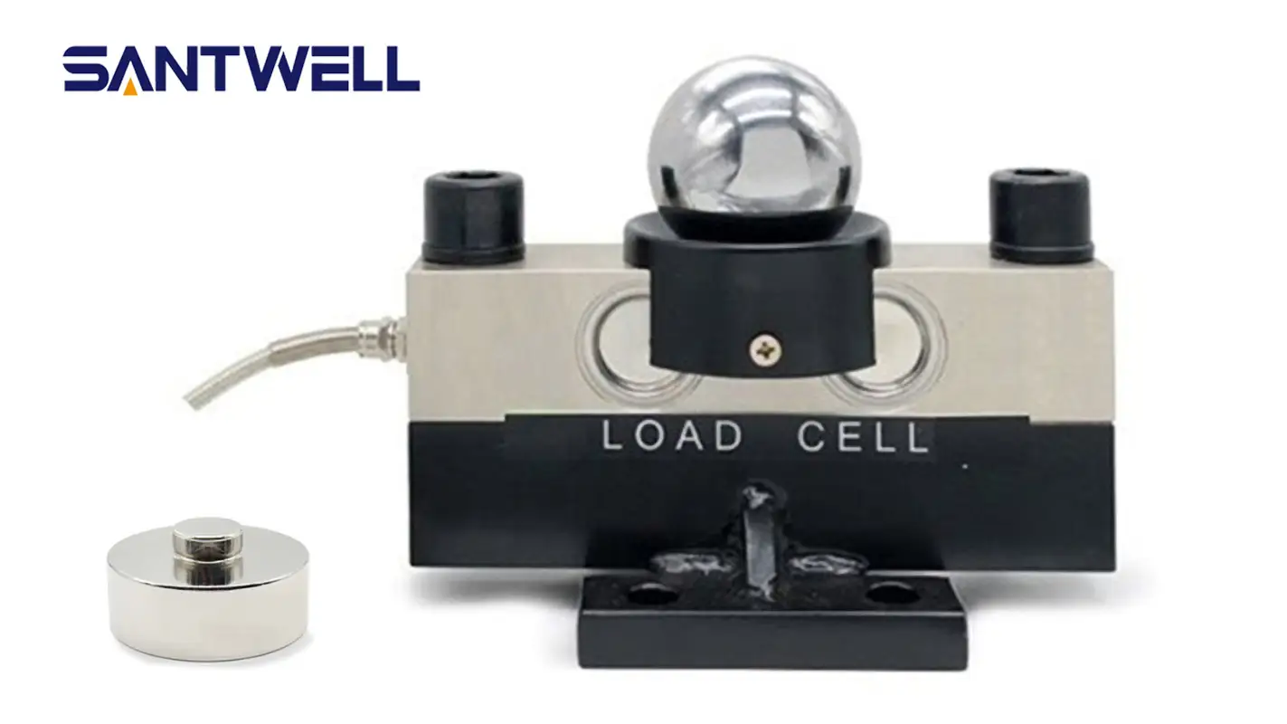 QS HM9B 30 톤 합금 스틸 아날로그 중량 센서 트럭 용 이중 전단 빔 계량 셀로드 셀 Santwell 1