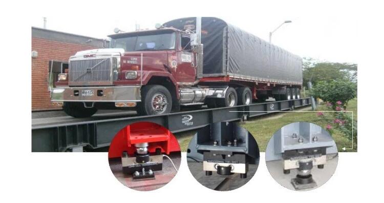 QS Hm9b 30 ton alloy steel analog weight sensor for trucks double shear beam weightbridge load cell Santwell 12
