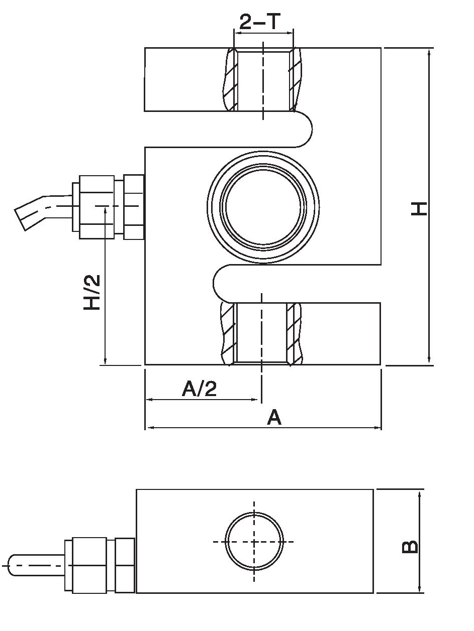 AST04 S-Type Sun Cells Torsion For Hook Scales S type Load Cell Santwell 12