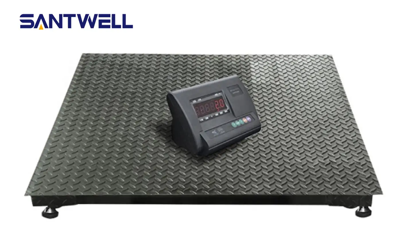 FS-1 Las escalas de piso de plataforma industrial digital más barata y más popular Santwell 1