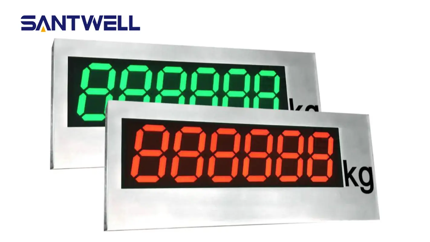 CX load Cell Big Display သံမဏိထုတ်ကုန်များ Santwell ပြသသည် 1