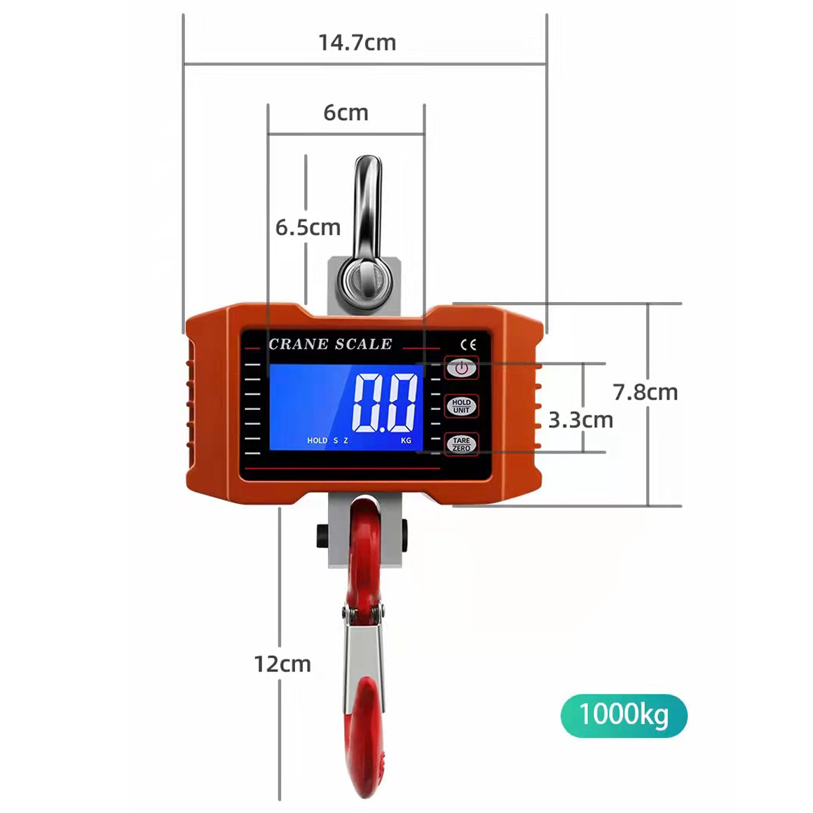 HK-01 aleación de aluminio Alto precisión azul retroiluminado lcd pantalla lcd visual 11