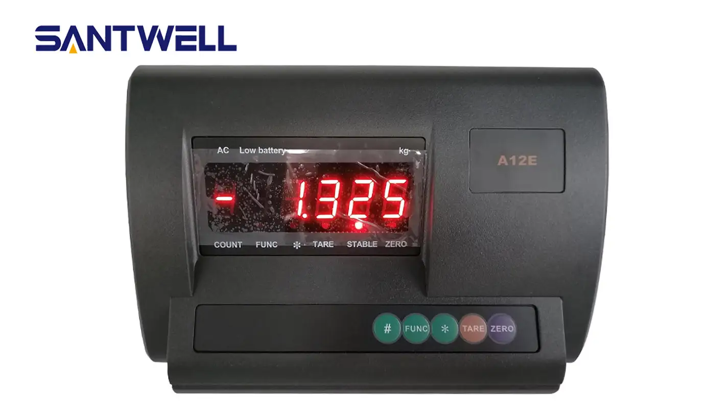 XK3190-A12E Rs232 ile Siyah Tartım Göstergesi Kullanılmış Platform Ölçeği Zemin Ölçeği Santwell 1