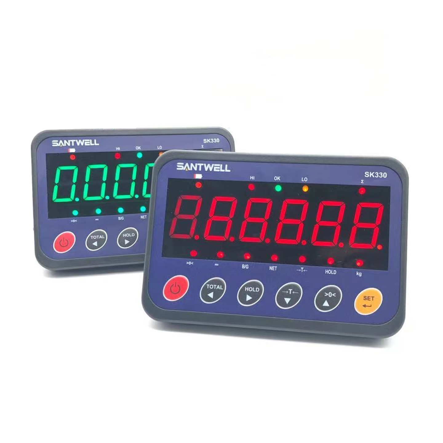 SK330 RS232 Pantalla LED de plataforma utilizada Escalas de animales de la plataforma Indicador de pesaje electrónico Santwell 10