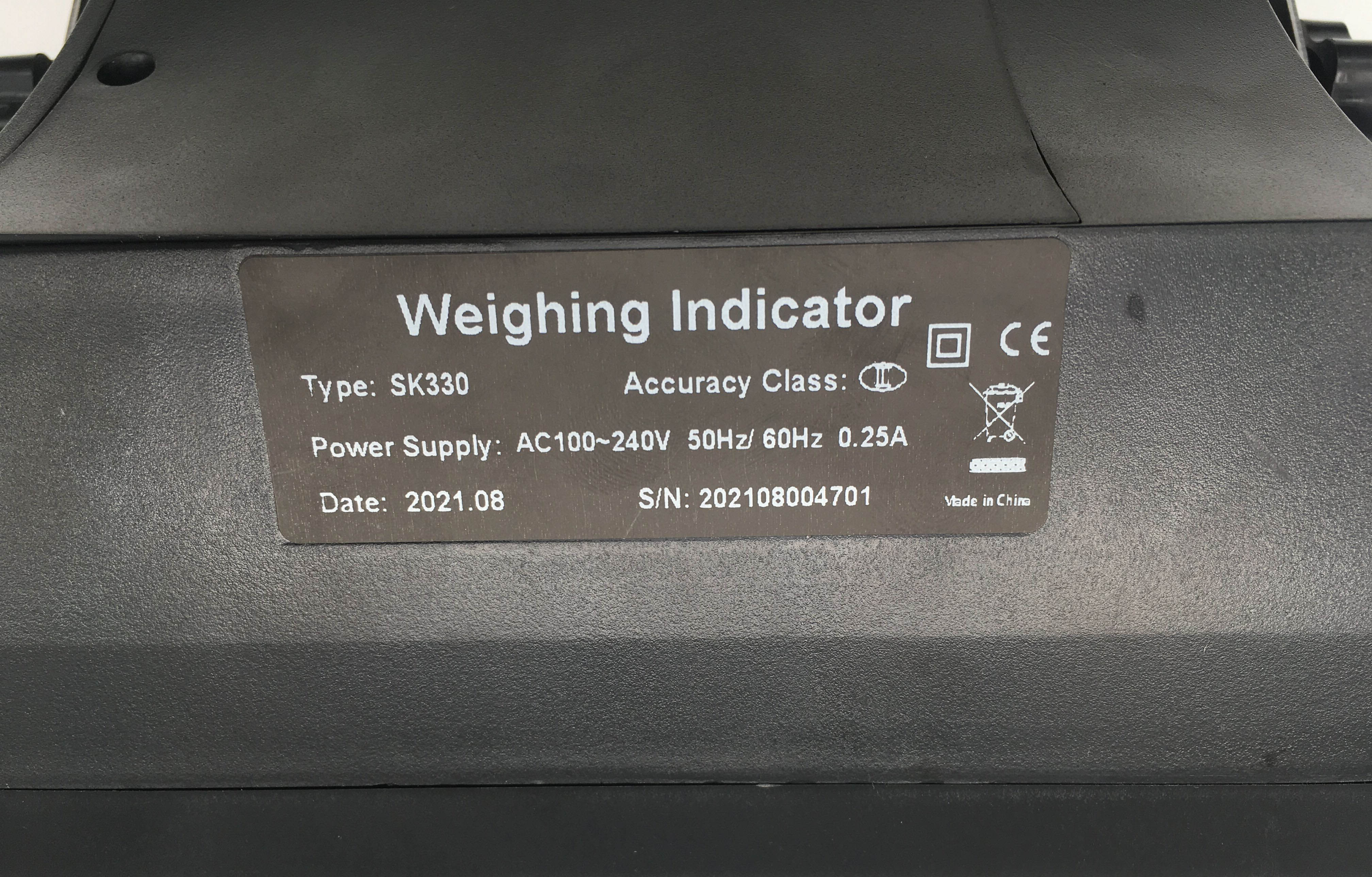 SK330 RS232 Pantalla LED de plataforma utilizada Escalas de animales de la plataforma Indicador de pesaje electrónico Santwell 18