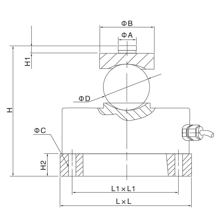 LFR Alta Tecnología Pesaje industrial Pesaje de aleación Precios de acero del sensor Celular de carga de tipo Santwell 11