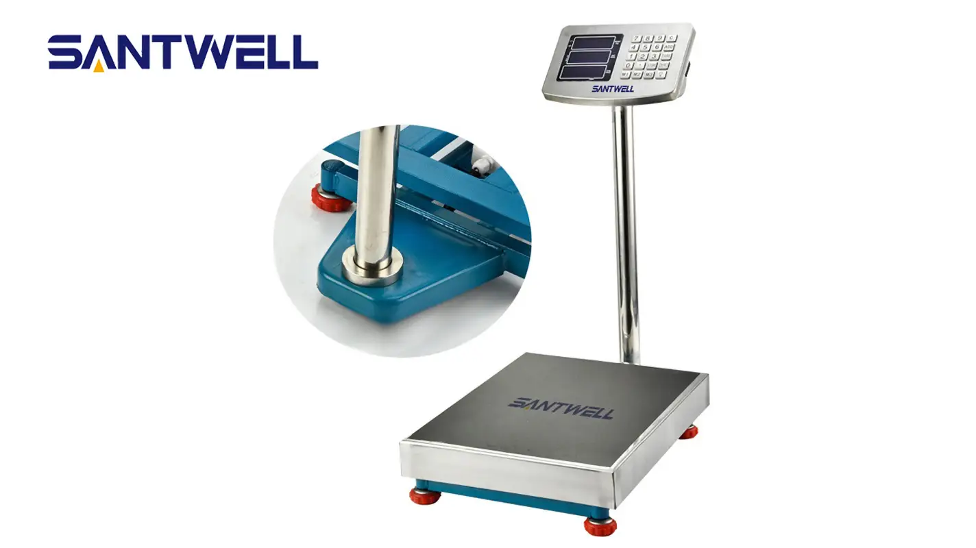 TS8001 150 كجم/300 كيلوجرام LED LCD حجم التخصيص حجم الفولاذ المقاوم للصدأ الرقمية مقياس Santwell 1