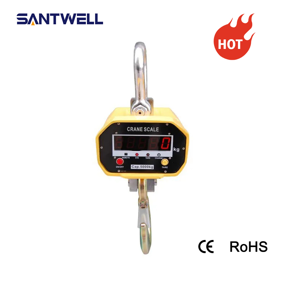 HK-SL LED ESCALE ELECTRICA PESA Escala de grúa digital de servicio pesado Santwell 8