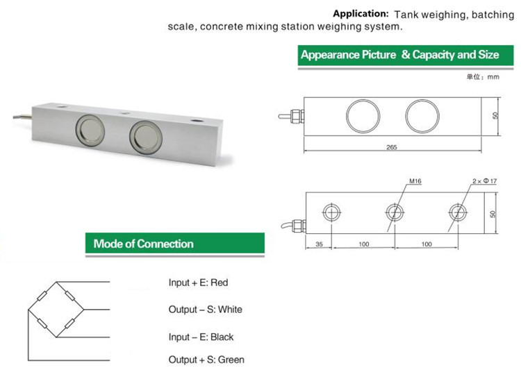 QS-K Cellina de carga de carga Plaza de presión Sensor de peso Tanque de pesaje Celular de carga para silo Santwell 10