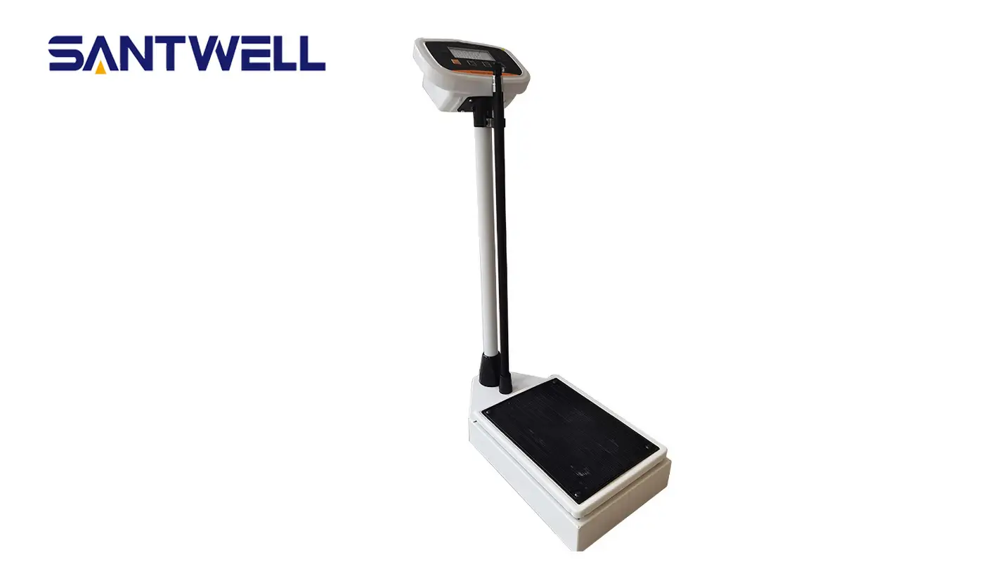 HW-150 Medical height measuring adult body weight scale with height measurements hight and weight scale Santwell 1