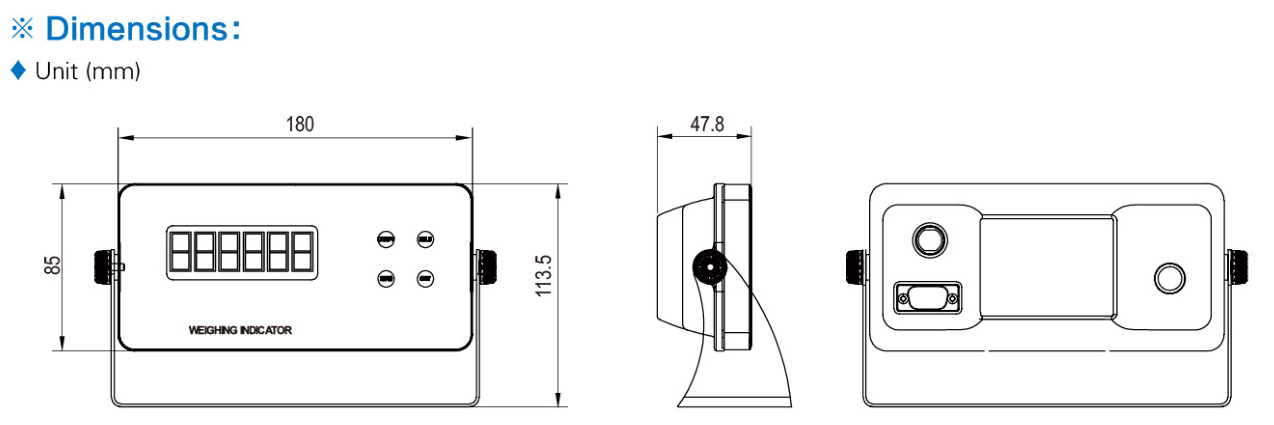 SANTWELL - DC 3.3 V Escala de piso eléctrico Indicador digital Pesaje Bench Bench PET Escala LP7515 Indicador para escala de forma plana 16
