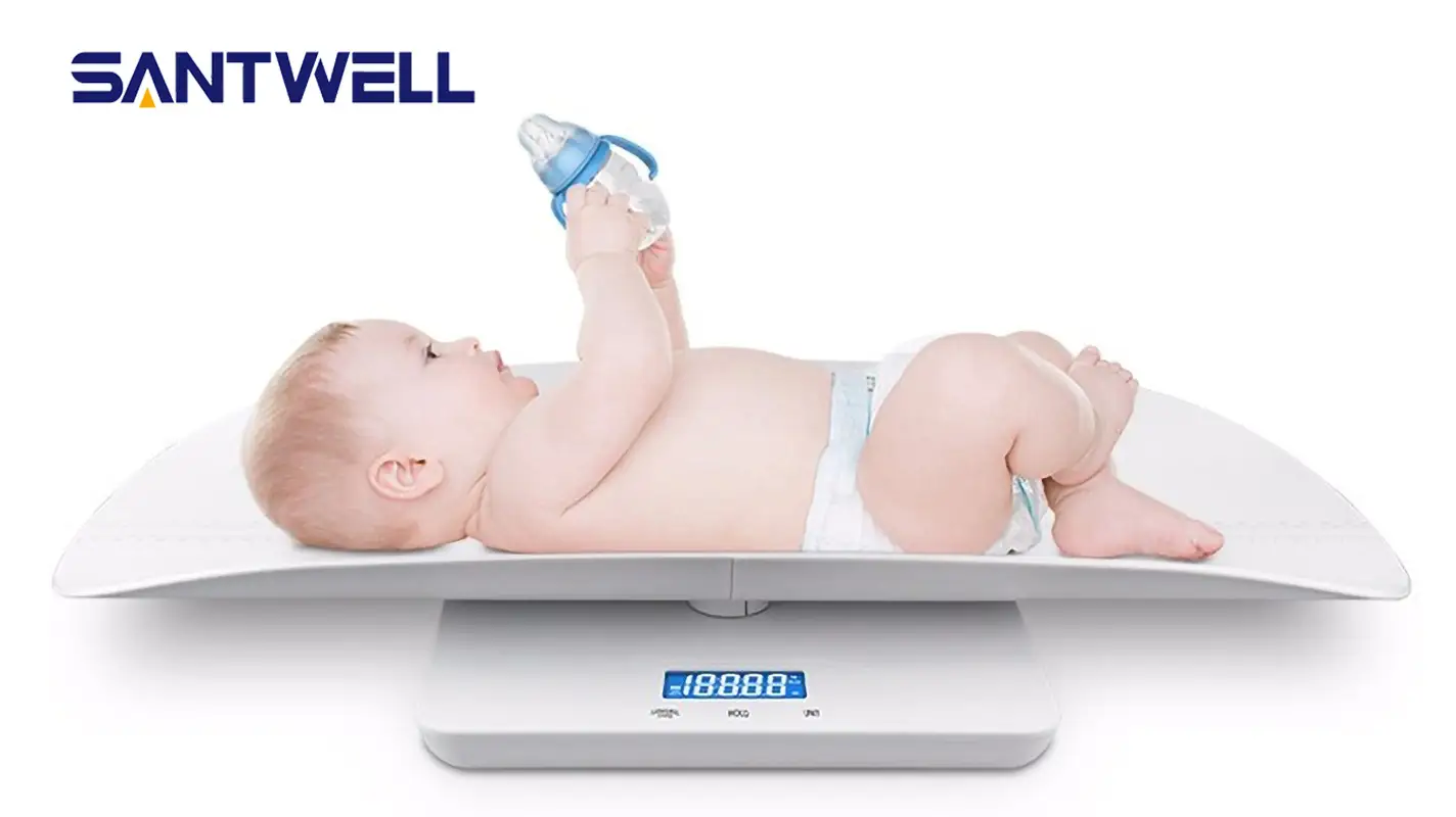 BBS-621 ABS Rechargeable Battery Measure Baby Weight Height Mini Portable Digital Weighing Scale Bathroom scale Santwell 1
