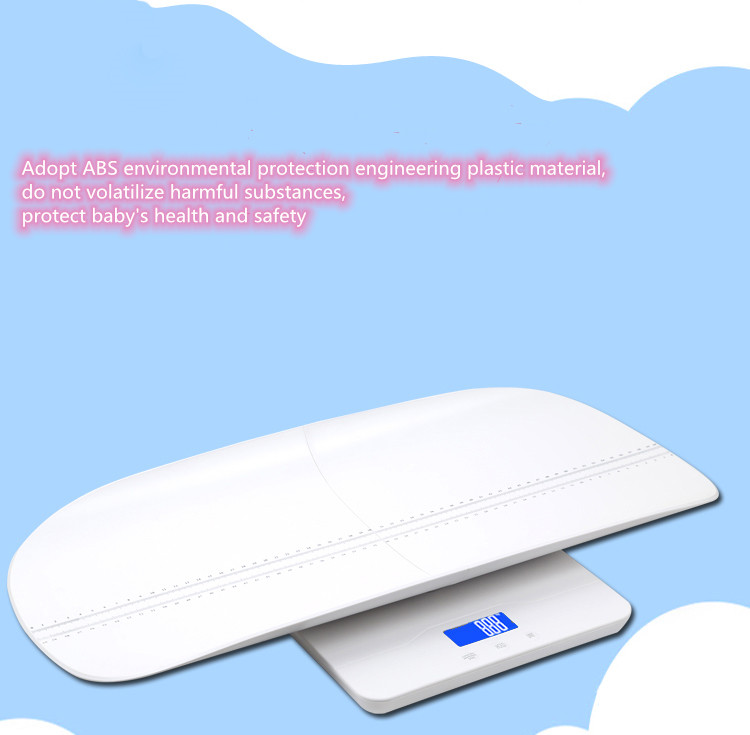 BBS-621 ABS Recargable Medida de batería altura del bebé Mini escala de pesaje digital portátil Escala de baño Santwell 11