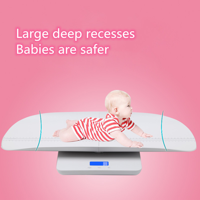BBS-621 ABS Recargable Medida de batería altura del bebé Mini escala de pesaje digital portátil Escala de baño Santwell 12