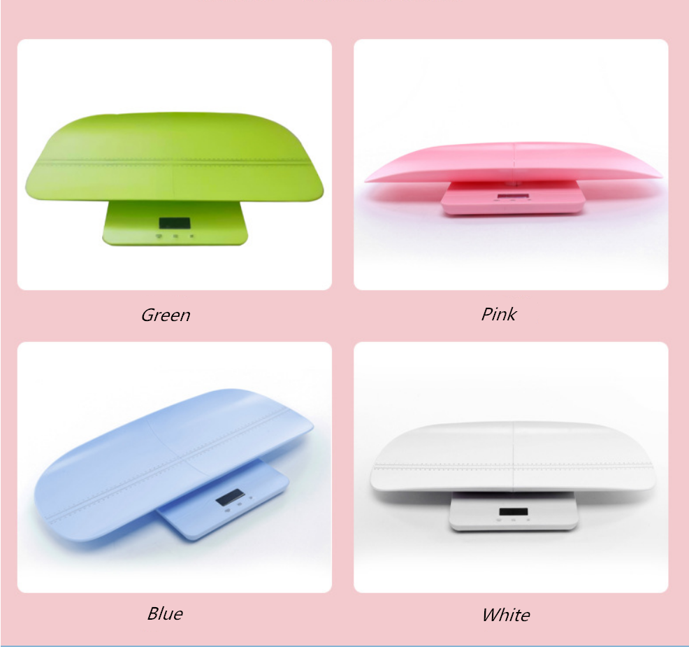 BBS-621 ABS Recargable Medida de batería altura del bebé Mini escala de pesaje digital portátil Escala de baño Santwell 15