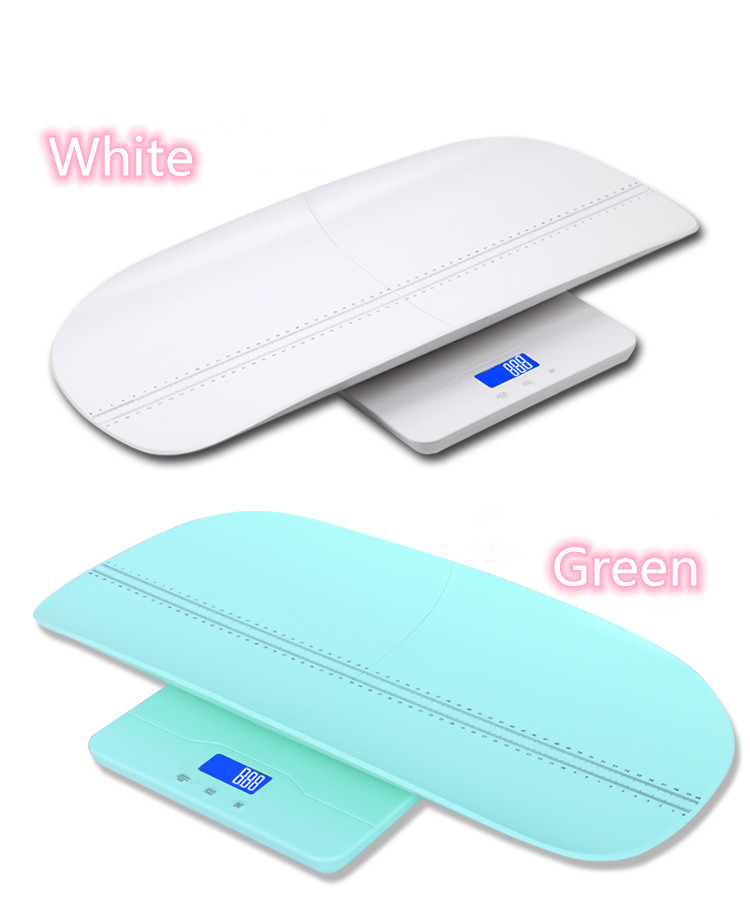 BBS-621 ABS Recargable Medida de batería altura del bebé Mini escala de pesaje digital portátil Escala de baño Santwell 16