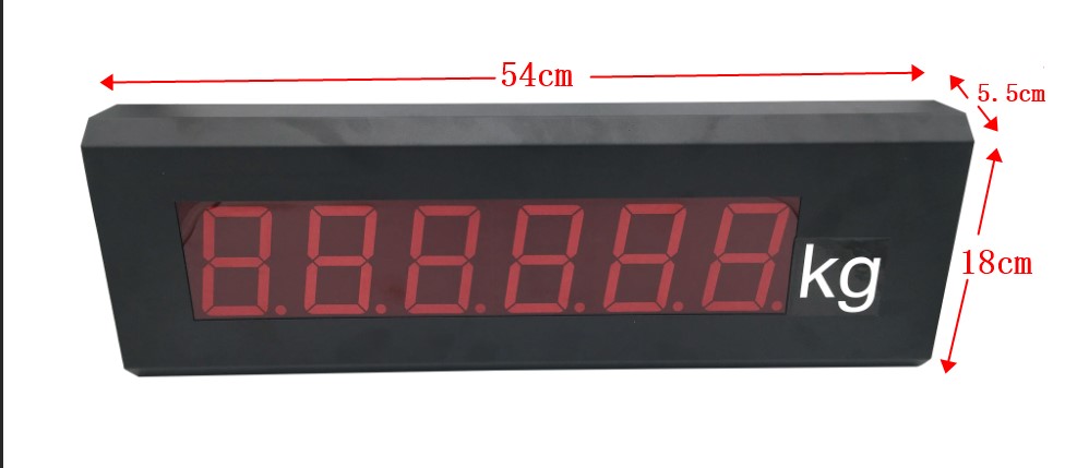 SANTWELL - 5 V -1A Alto brillo Luminiscencia Estable Luminiscencia Alta precisión LED Red Indicador Gran visualización para un indicador de pesaje Gran pantalla 9