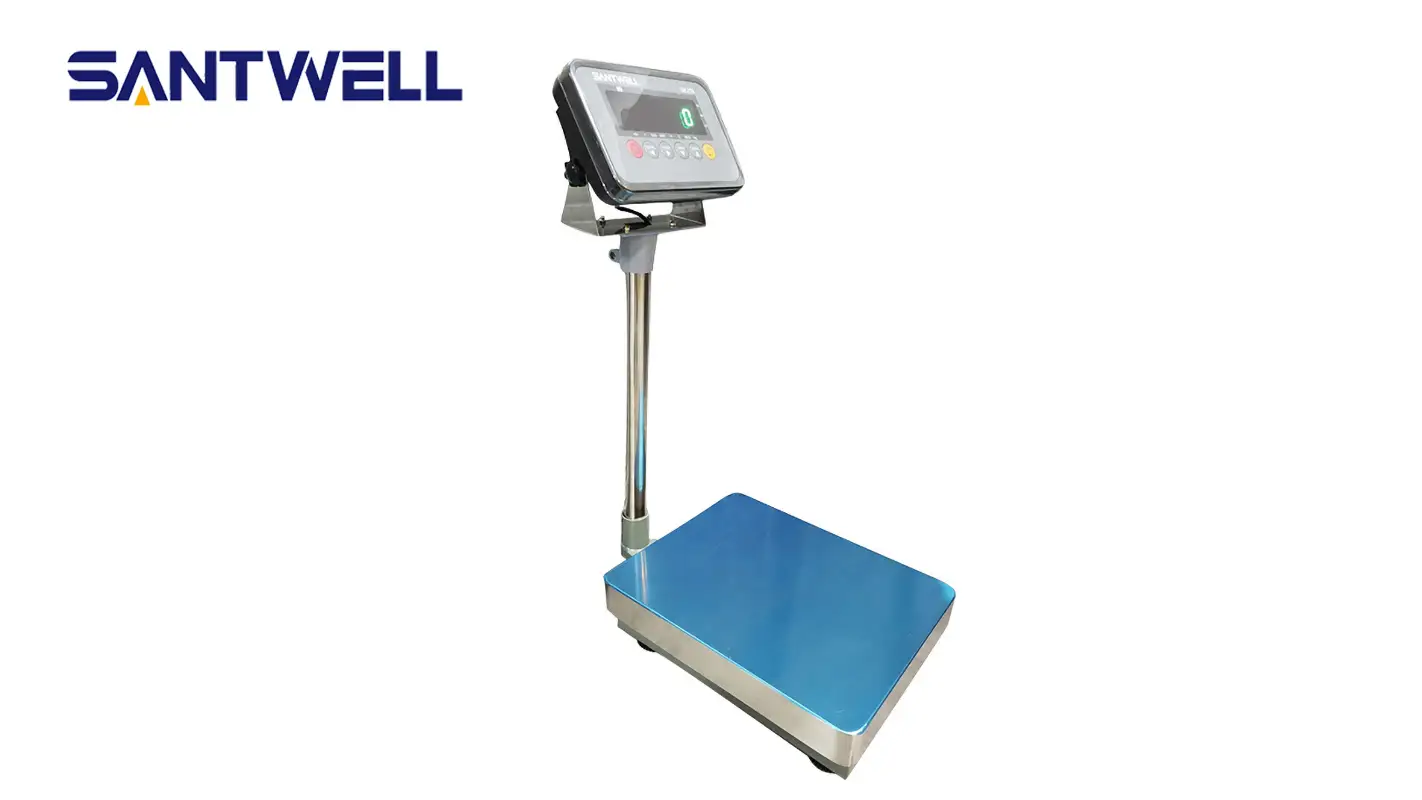 TS-210 30 * 40cm Taille de l'échelle en acier inoxydable pesant le prix électronique Plateforme d'usine Échelles numériques Santwell 1