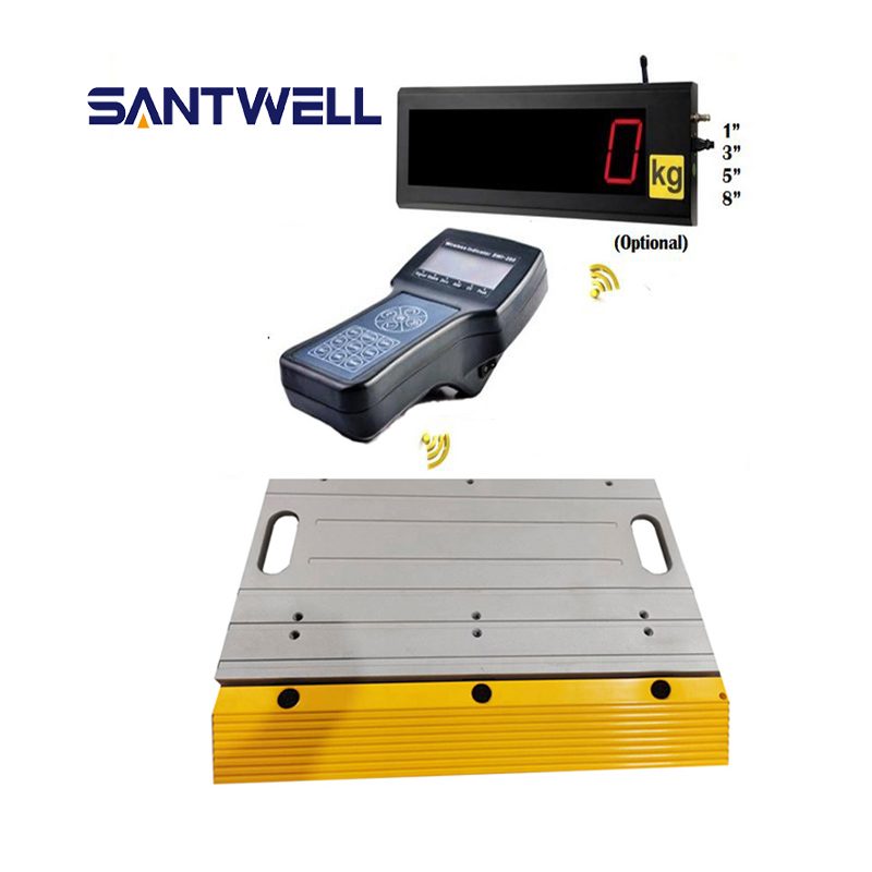 Escala de pesaje portátil inalámbrico conectado BXB02W Pad-Pad Connected Wireless para cargador de ruedas Santwell Santwell 6