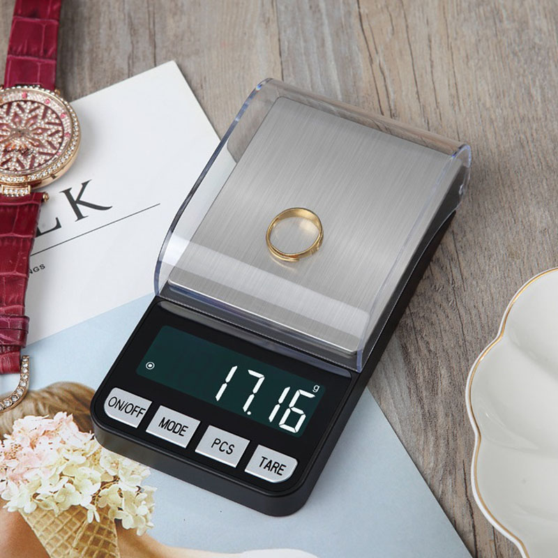 JS-188 Joyas multifuncionales de acero inoxidable de acero inoxidable 0.1 escala de alta precisión Balance de laboratorio Escamas de joyería Santwell 12