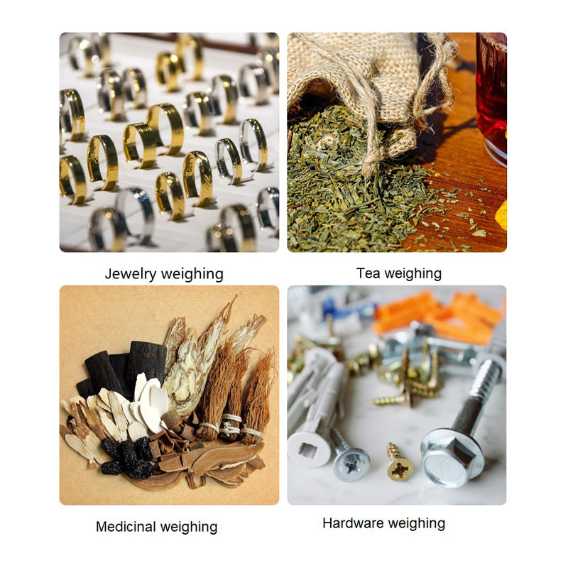 JS-188 Joyas multifuncionales de acero inoxidable de acero inoxidable 0.1 escala de alta precisión Balance de laboratorio Escamas de joyería Santwell 15