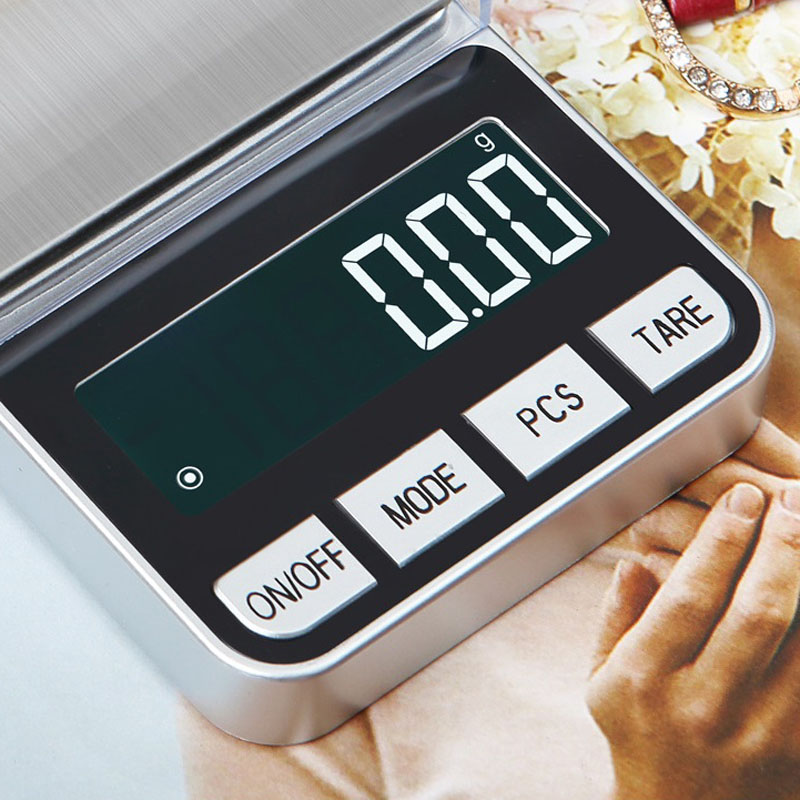 JS-188 Joyas multifuncionales de acero inoxidable de acero inoxidable 0.1 escala de alta precisión Balance de laboratorio Escamas de joyería Santwell 13