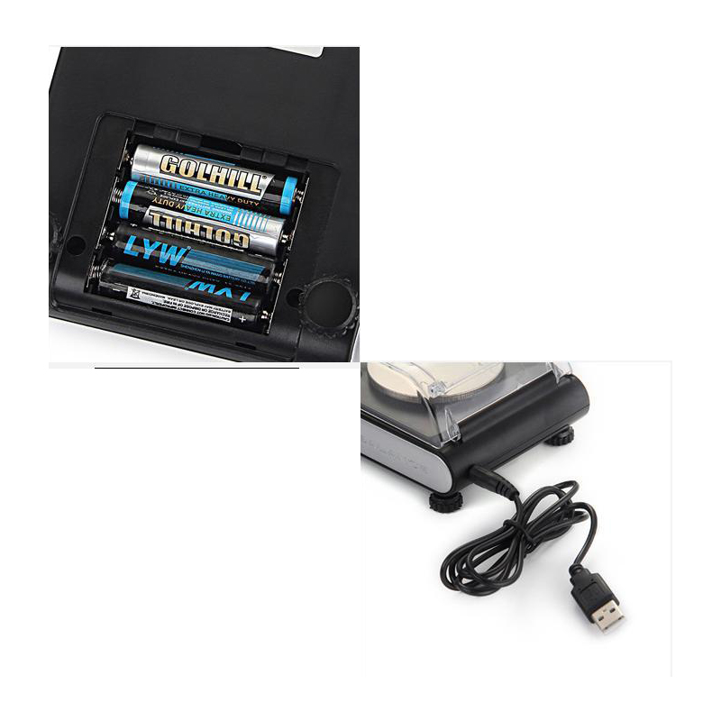 JS-501 Escala portátil de acero inoxidable Diamantes Diamantes Digital Pocket Laboratory Santwell 10