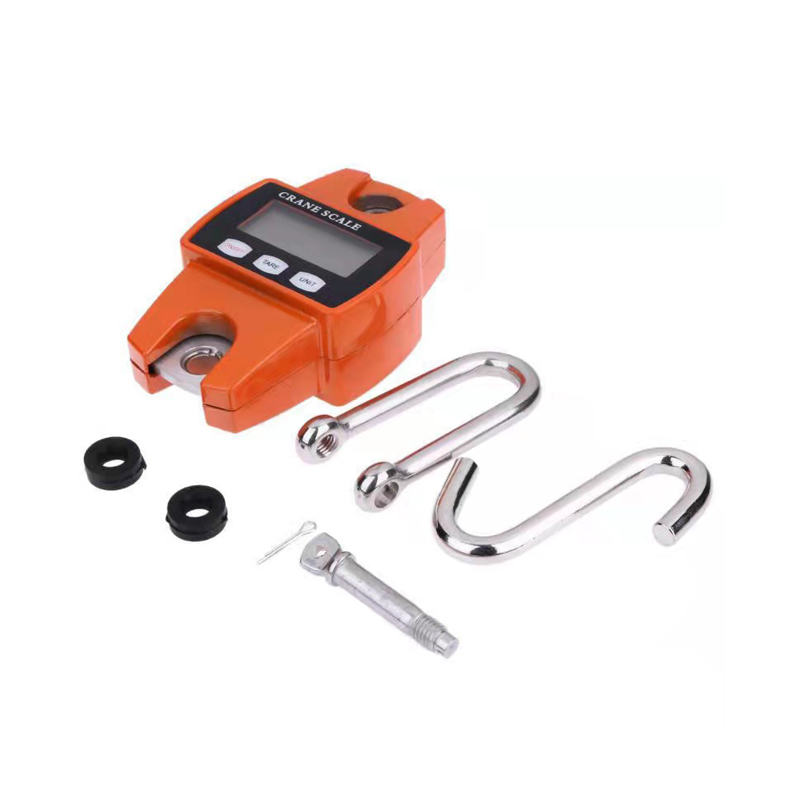 HK-300 ESCALE ELECTRÓNICO 500 kg mirando directamente la escala de grúa Santwell 9