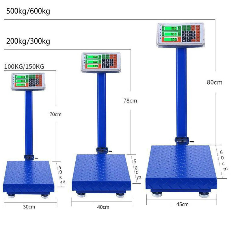 TS-01 110-240V LED Green Word Word Unit Kg European Standard Platform Scale Santwell 13