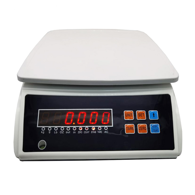 TS230 Precisión LED de acero inoxidable LCD LCD Industrial Escala de Tabla Digital de Tabla Recargable Escala de computación Santwell 10