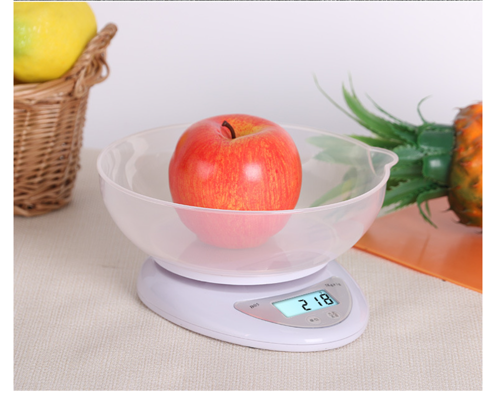 KS-208 Nuevo diseño Pantalla LCD LCD Peso portátil Pesaje de 5 kg Escala de cocina Santwell Santwell 12