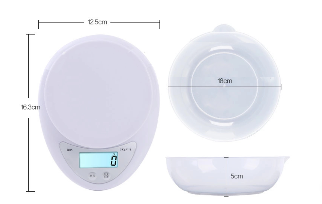 KS-208 Nuevo diseño Pantalla LCD LCD Peso portátil Pesaje de 5 kg Escala de cocina Santwell Santwell 14