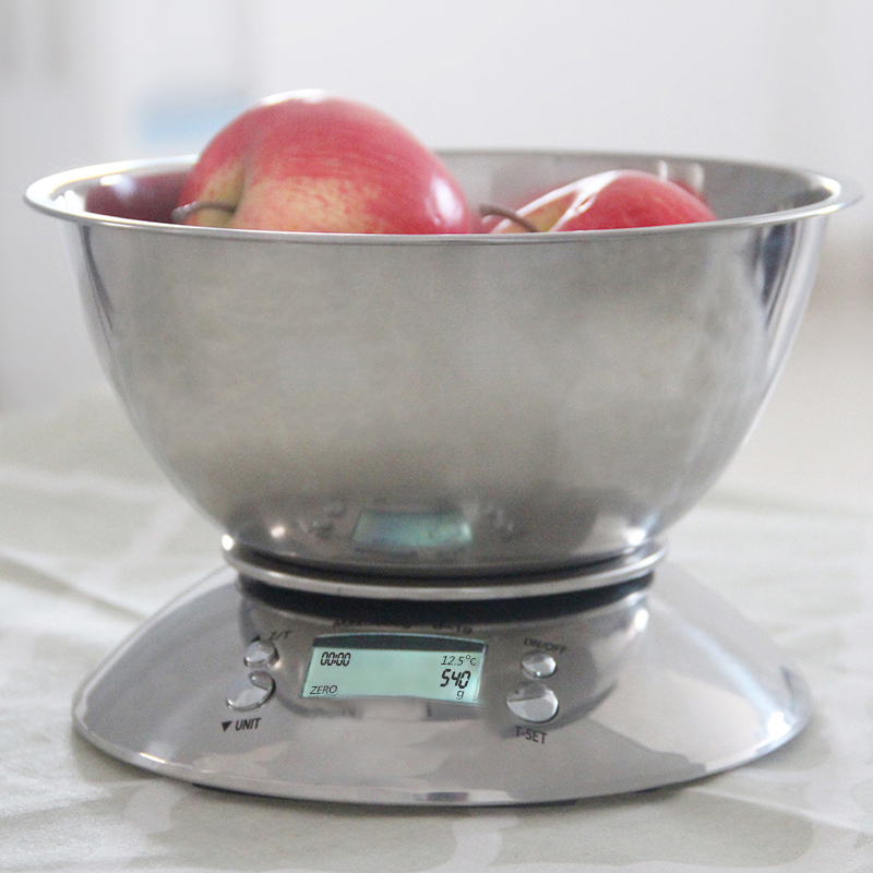 KS-207 Diseño de moda LCD Display de acero inoxidable Escala de cocina de cocina multifuncional de acero inoxidable Santwell 13