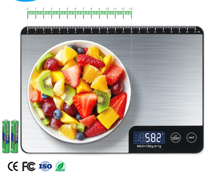 Pantalla de pantalla LCD KS-204 Pantalla multifuncional de escala de cocina recargable a escala mayorista de cocina Santwell 11