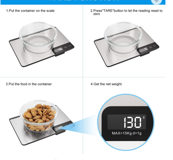 Pantalla de pantalla LCD KS-204 Pantalla multifuncional de escala de cocina recargable a escala mayorista de cocina Santwell 16