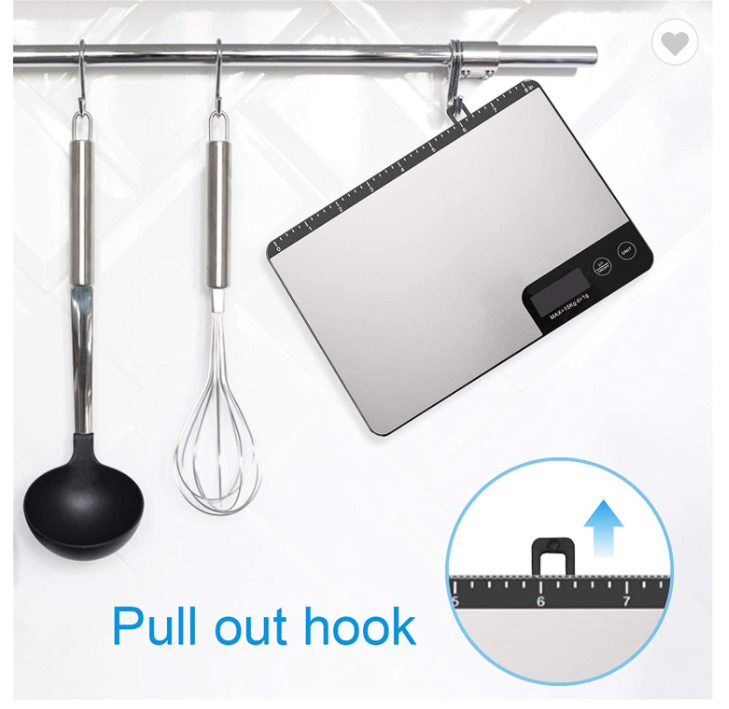 Pantalla de pantalla LCD KS-204 Pantalla multifuncional de escala de cocina recargable a escala mayorista de cocina Santwell 15