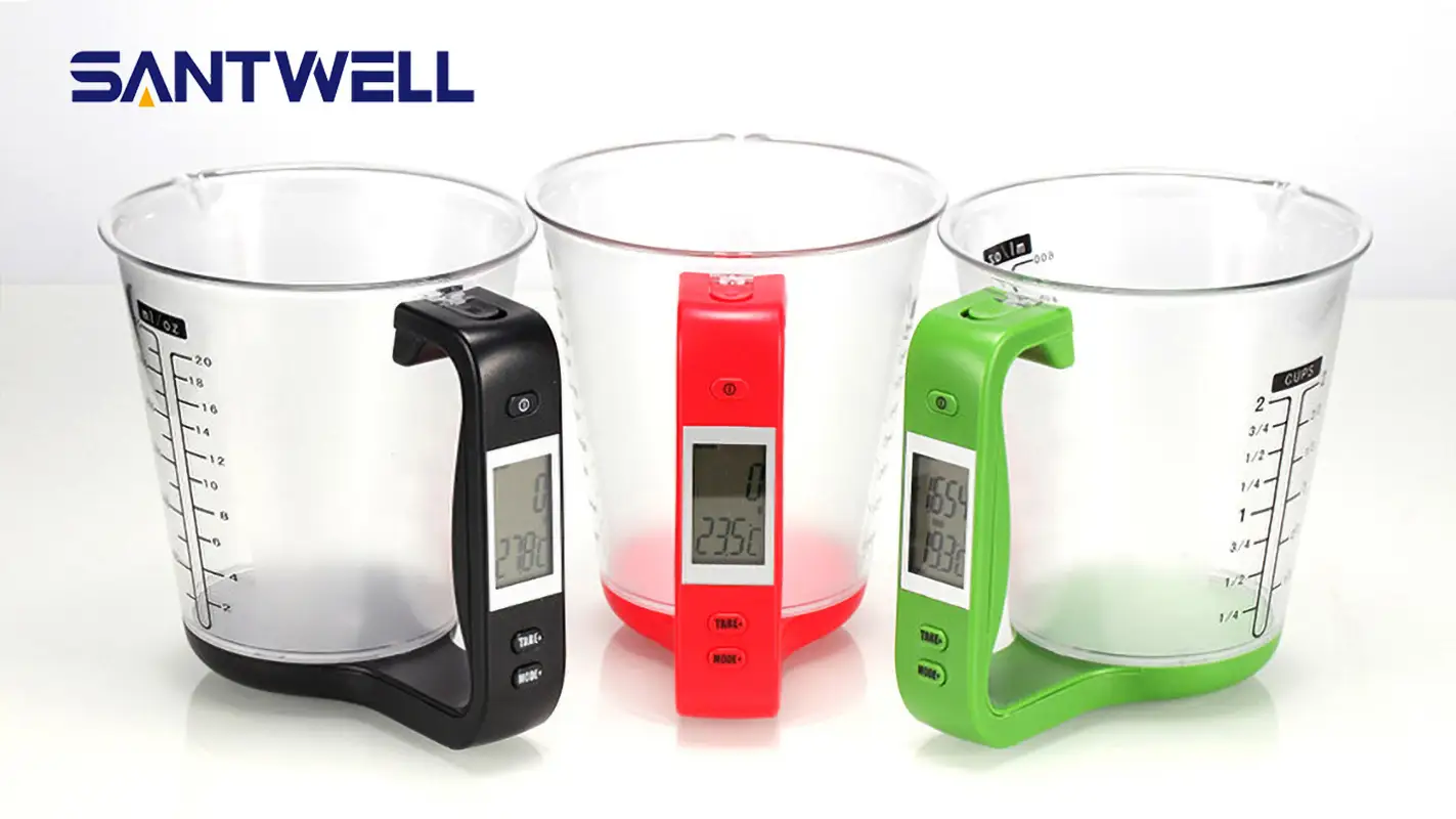 TBS-11 Stylish generous appearance ABS Liquid Food Measuring Cup Large Volume Electronic Kitchen Portable scale Santwell 1
