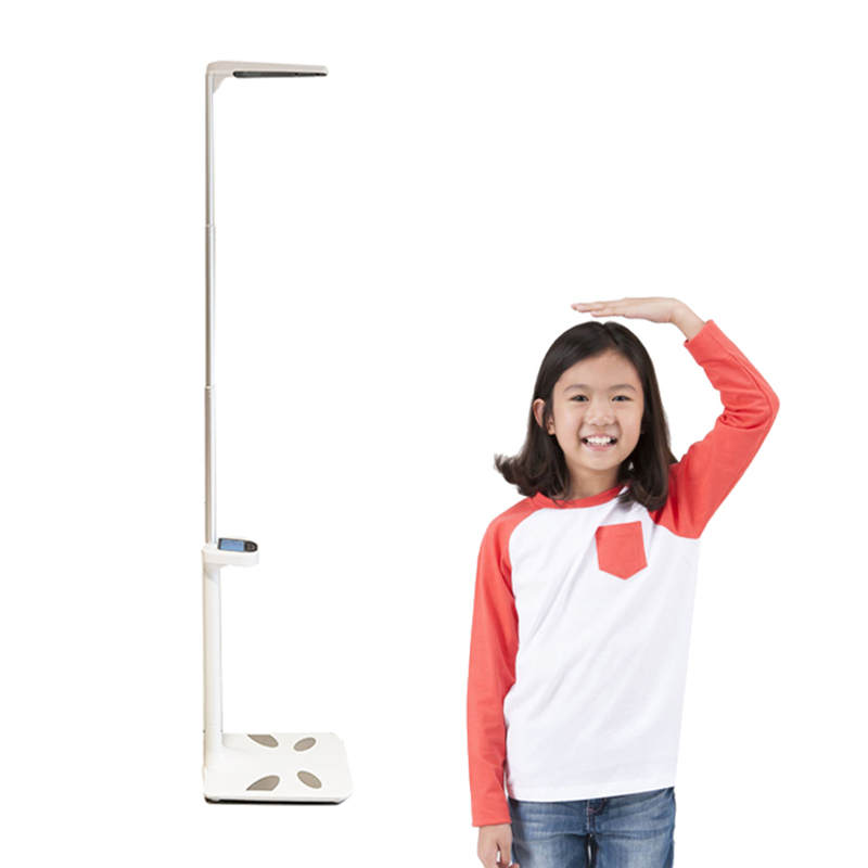 HW-180 LCD Muestra ABS de plástico Temperado Temperado Ultrasonido Alto precisión Altura digital Peso Baño Santwell 10