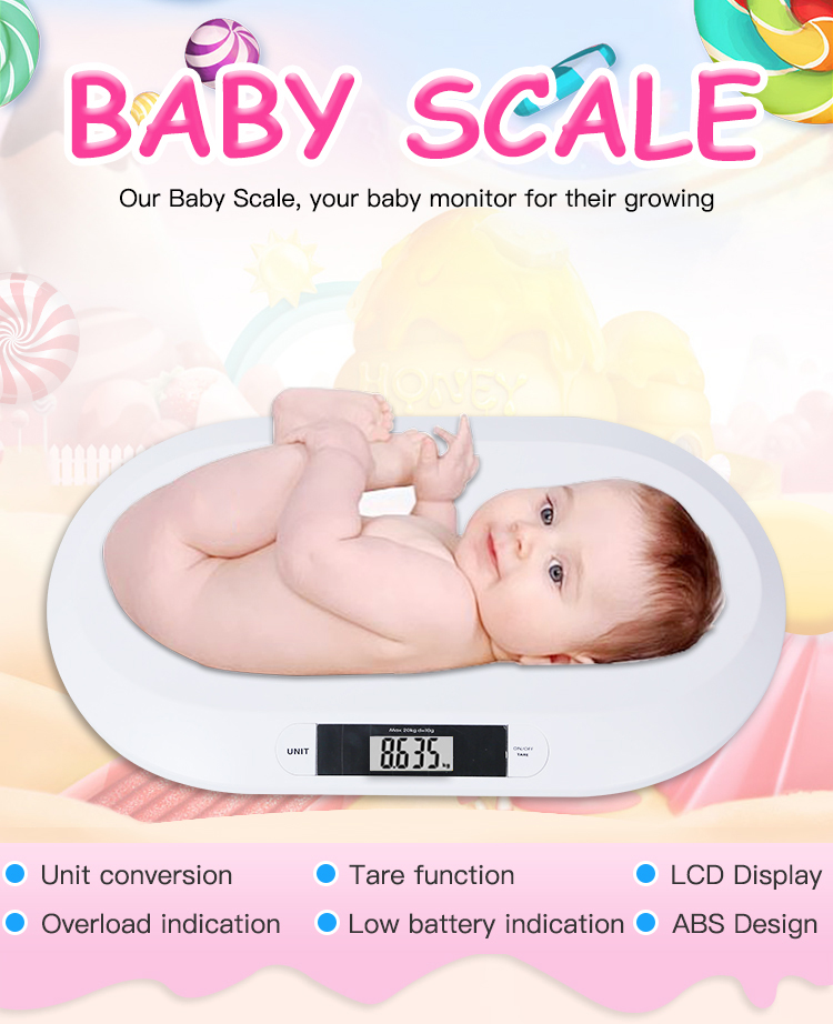 BBS-606 Medir el peso de la alimentación Indicación baja de la batería Escala digital de pesaje Baby Escala de baño electrónica Santwell 10