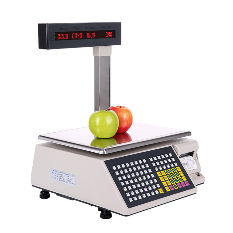 TM-A con la impresora LED/LCD Double Supant Supermarket Supermarket System System Cashier Precking Escala de computación Santwell 11