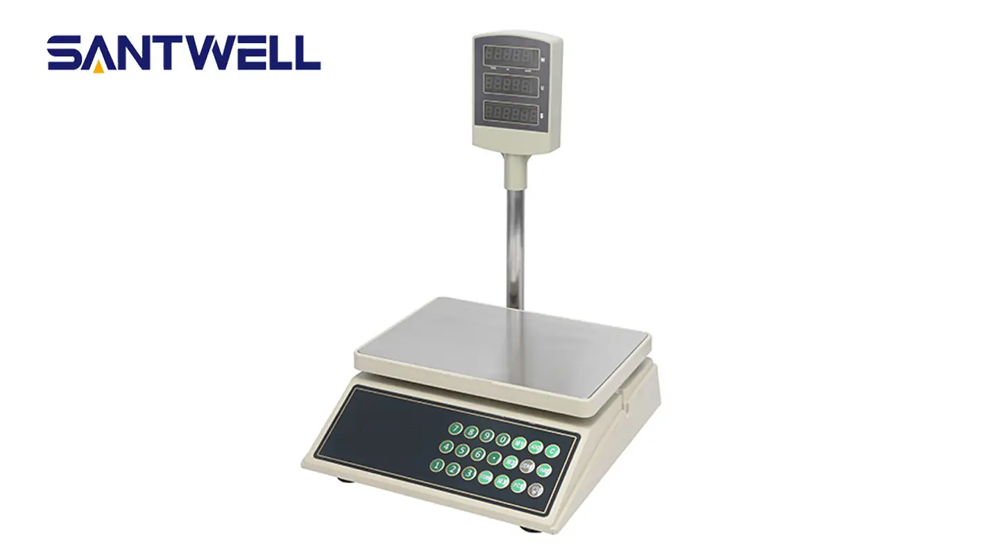 PS-835 110V-220V LED de tensão/LCD Fabricante China Supermarket Scale de computação eletrônica digital Santwell 1