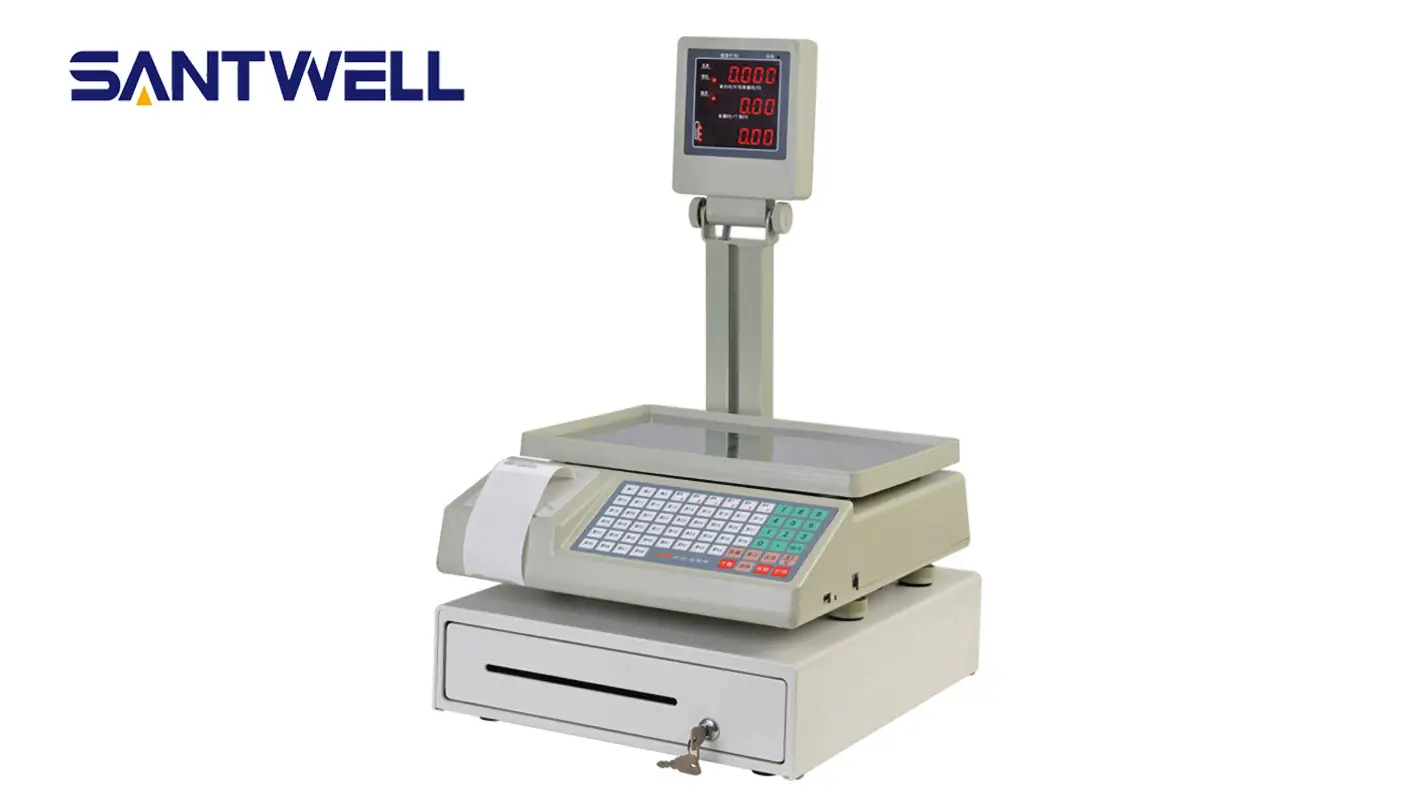 PS-807 Échelle de calcul électronique en gros précisaire durable avec caisse enregistreuse Échelle informatique Santwell 1