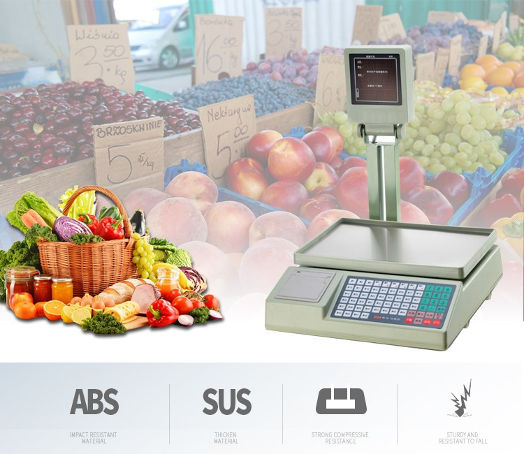 PS-803 Cálculo de precio Cálculo preciso Registro electrónico El registro de precios de la fruta Santwell Santwell 10