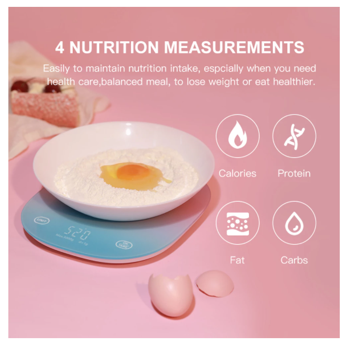 Diseño de moda KS-203 Medición precisa Food Digital Electronic Scale Escala de cocina Santwell 10